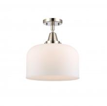 Innovations Lighting 447-1C-PN-G71-L-LED - Bell - 1 Light - 12 inch - Polished Nickel - Flush Mount