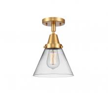 Innovations Lighting 447-1C-SG-G42 - Cone - 1 Light - 8 inch - Satin Gold - Flush Mount