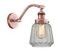 Innovations Lighting 515-1W-AC-G142 - Chatham - 1 Light - 7 inch - Antique Copper - Adjustable Sconce