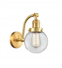 Innovations Lighting 515-1W-SG-G202-6 - Beacon - 1 Light - 6 inch - Satin Gold - Adjustable Sconce