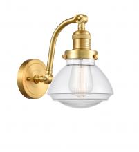 Innovations Lighting 515-1W-SG-G322 - Olean - 1 Light - 7 inch - Satin Gold - Adjustable Sconce