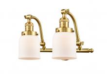 Innovations Lighting 515-2W-SG-G51 - Bell - 2 Light - 18 inch - Satin Gold - Adjustable Bath Vanity Light