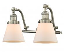 Innovations Lighting 515-2W-SN-G61 - Cone - 2 Light - 18 inch - Brushed Satin Nickel - Adjustable Bath Vanity Light