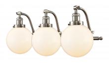 Innovations Lighting 515-3W-SN-G201-8 - Beacon - 3 Light - 28 inch - Brushed Satin Nickel - Adjustable Bath Vanity Light