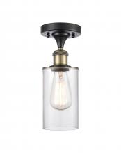 Innovations Lighting 516-1C-BAB-G802 - Clymer - 1 Light - 4 inch - Black Antique Brass - Semi-Flush Mount