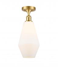 Innovations Lighting 516-1C-SG-G651-7 - Cindyrella - 1 Light - 7 inch - Satin Gold - Semi-Flush Mount