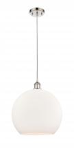 Innovations Lighting 516-1P-PN-G121-14 - Athens - 1 Light - 14 inch - Polished Nickel - Cord hung - Pendant
