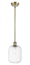 Innovations Lighting 516-1S-AB-G460-7CL - Preston Cylinder - 1 Light - 7 inch - Antique Brass - Stem hung - Mini Pendant