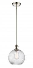 Innovations Lighting 516-1S-PN-G1214-8 - Twisted Swirl 1 Light 8 inch Mini Pendant