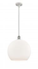 Innovations Lighting 516-1S-WPC-G121-14 - Athens - 1 Light - 14 inch - White Polished Chrome - Pendant