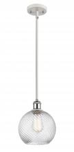Innovations Lighting 516-1S-WPC-G1214-8 - Twisted Swirl 1 Light 8 inch Mini Pendant