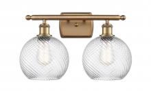 Innovations Lighting 516-2W-BB-G1214-8 - Twisted Swirl 2 Light Bath Vanity Light part of the Ballston Collection