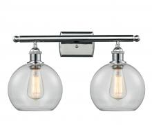 Innovations Lighting 516-2W-PC-G122 - Athens - 2 Light - 18 inch - Polished Chrome - Bath Vanity Light