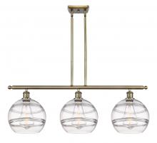Innovations Lighting 516-3I-AB-G556-10CL - Rochester - 3 Light - 37 inch - Antique Brass - Stem hung - Island Light