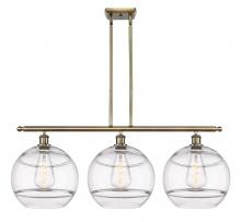 Innovations Lighting 516-3I-AB-G556-12CL - Rochester - 3 Light - 39 inch - Antique Brass - Stem hung - Island Light