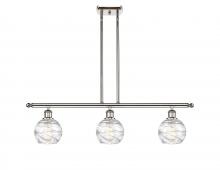 Innovations Lighting 516-3I-PN-G1213-6 - Athens Deco Swirl - 3 Light - 36 inch - Polished Nickel - Stem hung - Island Light