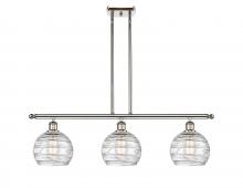 Innovations Lighting 516-3I-PN-G1213-8 - Athens Deco Swirl - 3 Light - 36 inch - Polished Nickel - Stem hung - Island Light