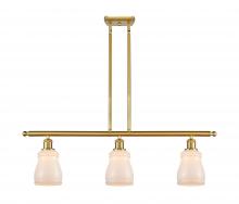 Innovations Lighting 516-3I-SG-G391 - Ellery - 3 Light - 36 inch - Satin Gold - Cord hung - Island Light