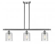 Innovations Lighting 516-3I-SN-G112 - Cobbleskill - 3 Light - 36 inch - Brushed Satin Nickel - Stem hung - Island Light