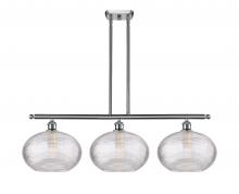Innovations Lighting 516-3I-SN-G555-12CL - Ithaca - 3 Light - 39 inch - Brushed Satin Nickel - Stem hung - Island Light