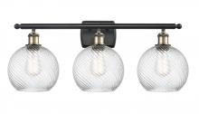 Innovations Lighting 516-3W-BAB-G1214-8 - Twisted Swirl 3 Light Bath Vanity Light part of the Ballston Collection