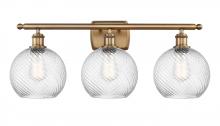 Innovations Lighting 516-3W-BB-G1214-8 - Twisted Swirl 3 Light Bath Vanity Light part of the Ballston Collection