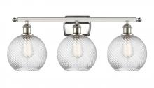 Innovations Lighting 516-3W-PN-G1214-8 - Twisted Swirl 3 Light Bath Vanity Light part of the Ballston Collection