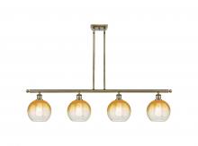 Innovations Lighting 516-4I-AB-G483-8AM - Brookhaven Globe - 4 Light - 48 inch - Antique Brass - Stem Hung - Island Light