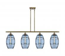 Innovations Lighting 516-4I-AB-G557-8BL - Vaz - 4 Light - 48 inch - Antique Brass - Stem hung - Island Light