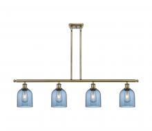 Innovations Lighting 516-4I-AB-G558-6BL - Bella - 4 Light - 48 inch - Antique Brass - Stem hung - Island Light