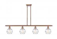 Innovations Lighting 516-4I-AC-G1213-6 - Athens Deco Swirl - 4 Light - 48 inch - Antique Copper - Stem hung - Island Light