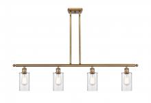 Innovations Lighting 516-4I-BB-G802 - Clymer - 4 Light - 48 inch - Brushed Brass - Cord hung - Island Light