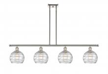 Innovations Lighting 516-4I-PN-G1213-8 - Athens Deco Swirl - 4 Light - 48 inch - Polished Nickel - Stem hung - Island Light
