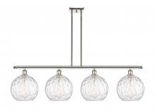 Innovations Lighting 516-4I-PN-G1215-10 - Athens Water Glass - 4 Light - 48 inch - Polished Nickel - Stem hung - Island Light