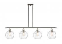 Innovations Lighting 516-4I-PN-G1215-8 - Athens Water Glass - 4 Light - 48 inch - Polished Nickel - Stem hung - Island Light
