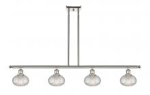 Innovations Lighting 516-4I-PN-G555-6CL - Ithaca - 4 Light - 48 inch - Polished Nickel - Stem hung - Island Light