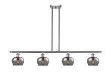 Innovations Lighting 516-4I-SN-G93 - Fenton - 4 Light - 48 inch - Brushed Satin Nickel - Stem hung - Island Light