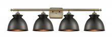 Innovations Lighting 516-4W-AB-M14-BK - Adirondack - 4 Light - 38 inch - Antique Brass - Bath Vanity Light
