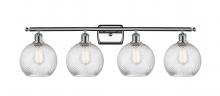 Innovations Lighting 516-4W-PC-G1214-8 - Twisted Swirl 4 Light Bath Vanity Light part of the Ballston Collection