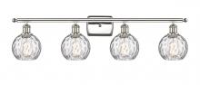 Innovations Lighting 516-4W-PN-G1215-6 - Athens Water Glass - 4 Light - 36 inch - Polished Nickel - Bath Vanity Light