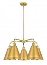 Innovations Lighting 516-5CR-SG-MBC-8-SG - Berkshire - 5 Light - 26 inch - Satin Gold - Chandelier