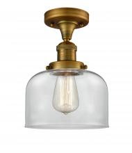 Innovations Lighting 517-1CH-BB-G72-LED - Bell - 1 Light - 8 inch - Brushed Brass - Semi-Flush Mount
