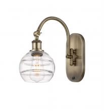 Innovations Lighting 518-1W-AB-G556-6CL - Rochester - 1 Light - 6 inch - Antique Brass - Adjustable Swing Arm