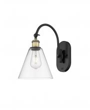 Innovations Lighting 518-1W-BAB-GBC-82 - Berkshire - 1 Light - 8 inch - Black Antique Brass - Adjustable Swing Arm