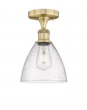 Innovations Lighting 616-1F-BB-GBD-754 - Bristol - 1 Light - 8 inch - Brushed Brass - Semi-Flush Mount