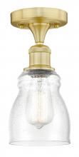 Innovations Lighting 616-1F-SG-G394 - Ellery - 1 Light - 5 inch - Satin Gold - Semi-Flush Mount
