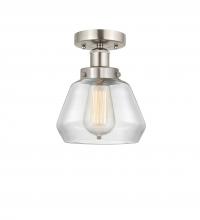 Innovations Lighting 616-1F-SN-G172 - Fulton - 1 Light - 7 inch - Brushed Satin Nickel - Semi-Flush Mount
