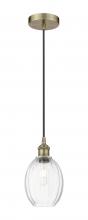 Innovations Lighting 616-1P-AB-G459-6CL - Preston Bulb - 1 Light - 6 inch - Antique Brass - Cord hung - Mini Pendant
