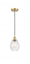 Innovations Lighting 616-1P-SG-G654-6 - Cindyrella - 1 Light - 6 inch - Satin Gold - Cord hung - Mini Pendant