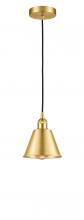 Innovations Lighting 616-1P-SG-M8-SG - Edison - 1 Light - 7 inch - Satin Gold - Mini Pendant